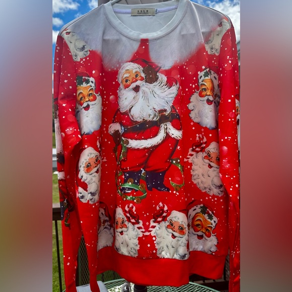🎅🏽🎄‼️ Women’s SSLR XL Lightweight Santa Sweatshirt is so Fun!! MERRYCHRISTMAS… - Picture 5 of 9